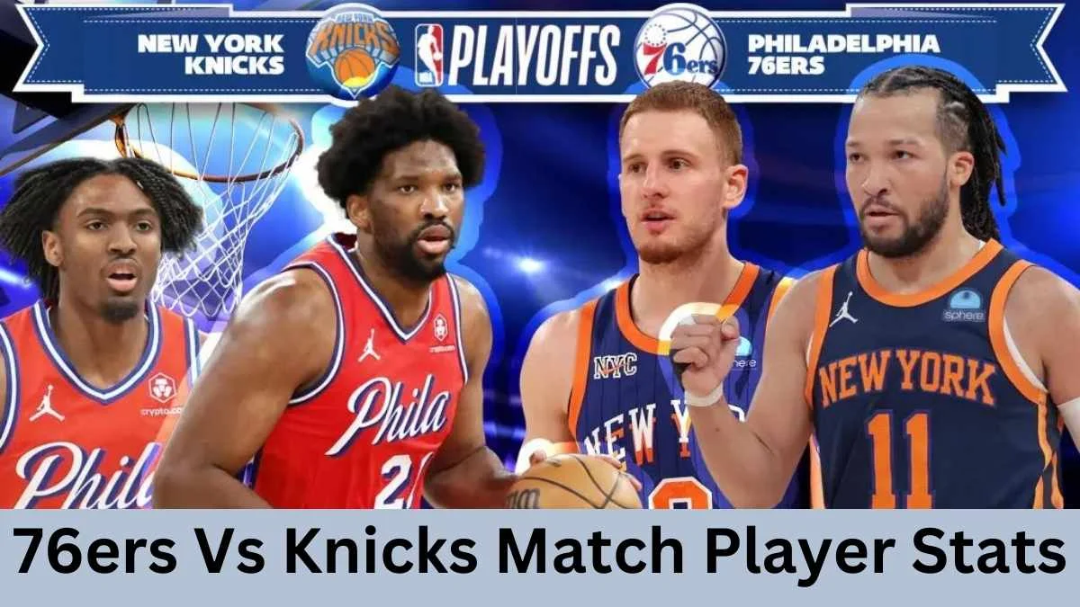 knicks vs 76ers match player stats